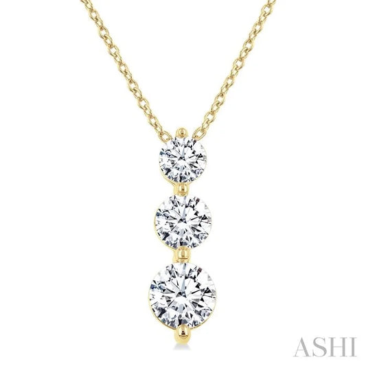 3 Stone Diamond Fashion Pendant