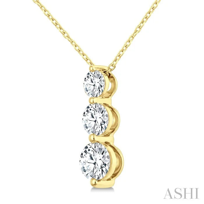 3 Stone Diamond Fashion Pendant