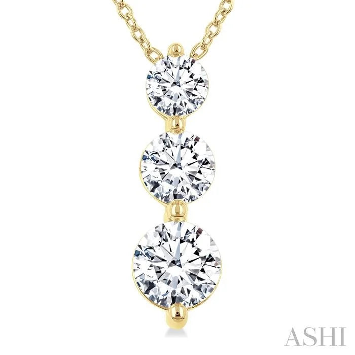 3 Stone Diamond Fashion Pendant