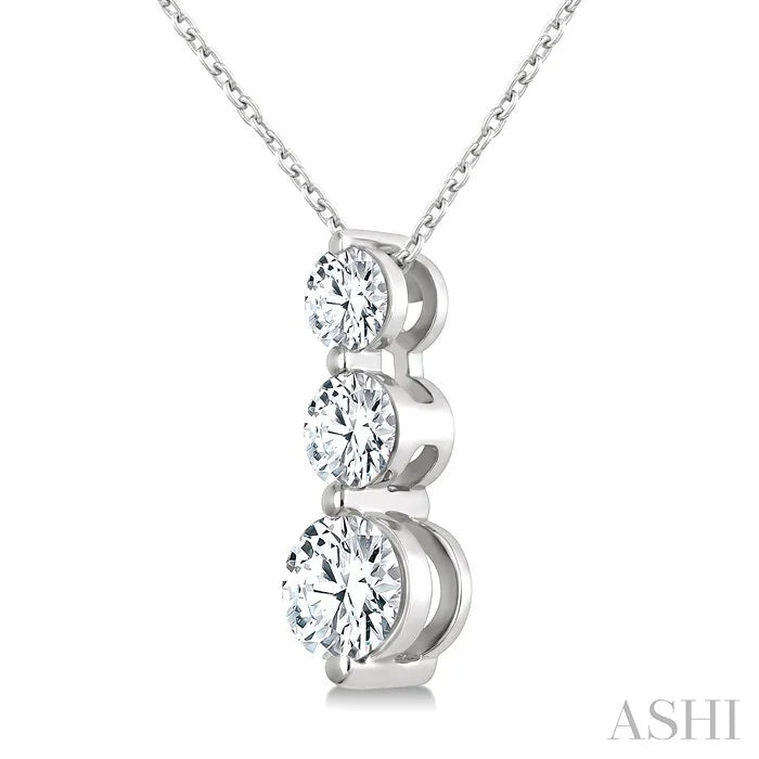 3 Stone Diamond Fashion Pendant