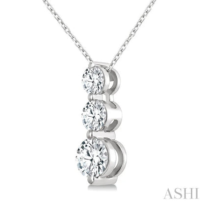 3 Stone Diamond Fashion Pendant