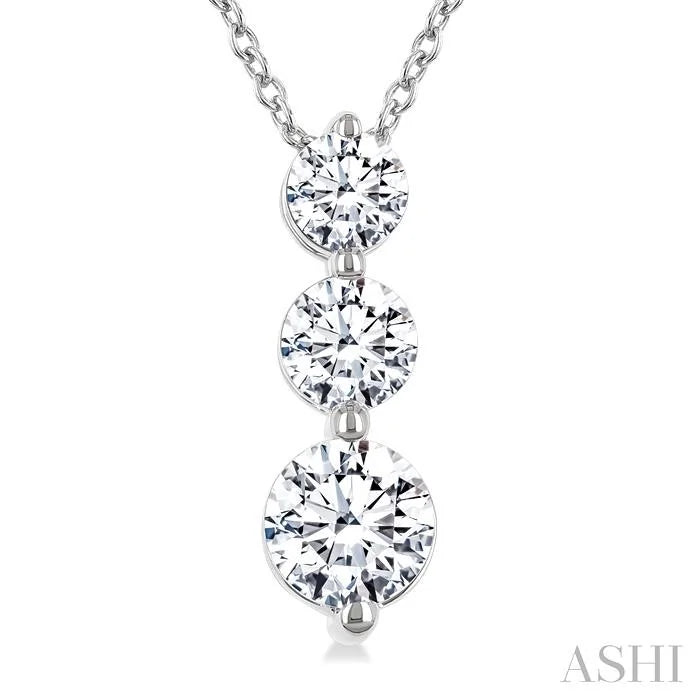 3 Stone Diamond Fashion Pendant