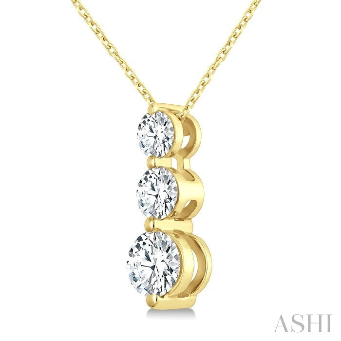 3 Stone Diamond Fashion Pendant