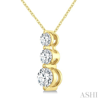 3 Stone Diamond Fashion Pendant