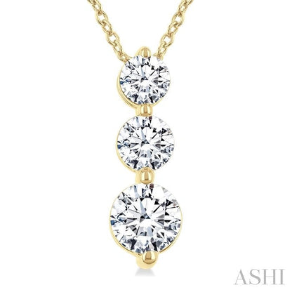 3 Stone Diamond Fashion Pendant