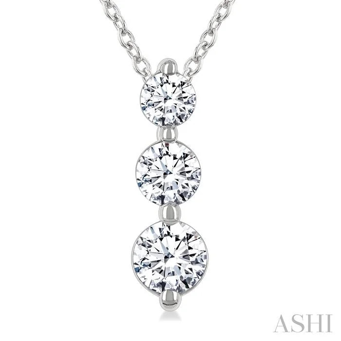3 Stone Diamond Fashion Pendant
