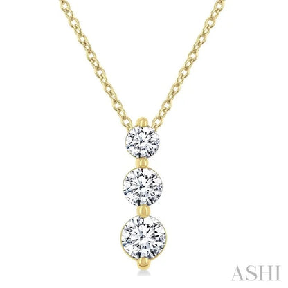 3 Stone Diamond Fashion Pendant