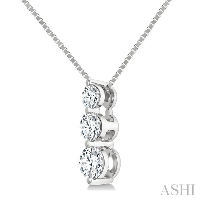 3 Stone Diamond Fashion Pendant