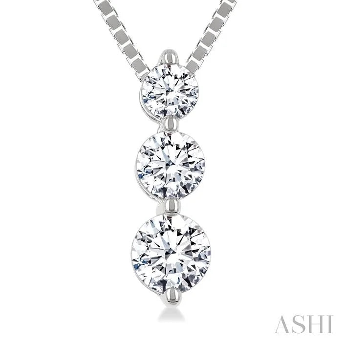 3 Stone Diamond Fashion Pendant