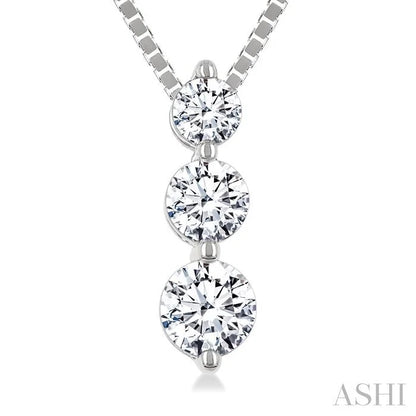 3 Stone Diamond Fashion Pendant