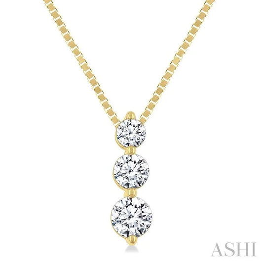 3 Stone Diamond Fashion Pendant