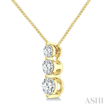 3 Stone Diamond Fashion Pendant