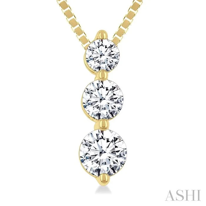 3 Stone Diamond Fashion Pendant