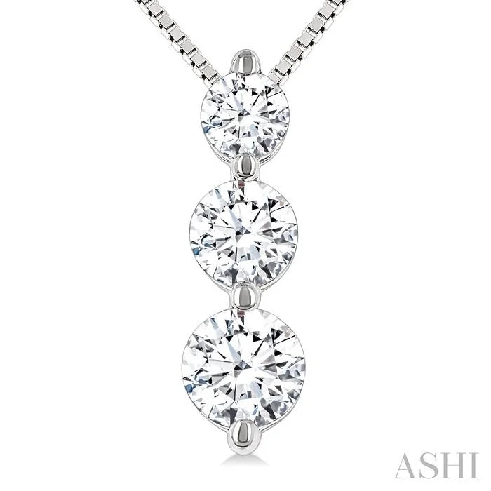 3 Stone Diamond Fashion Pendant