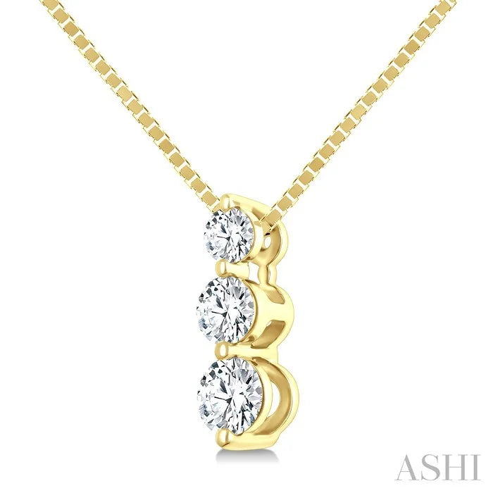 3 Stone Diamond Fashion Pendant