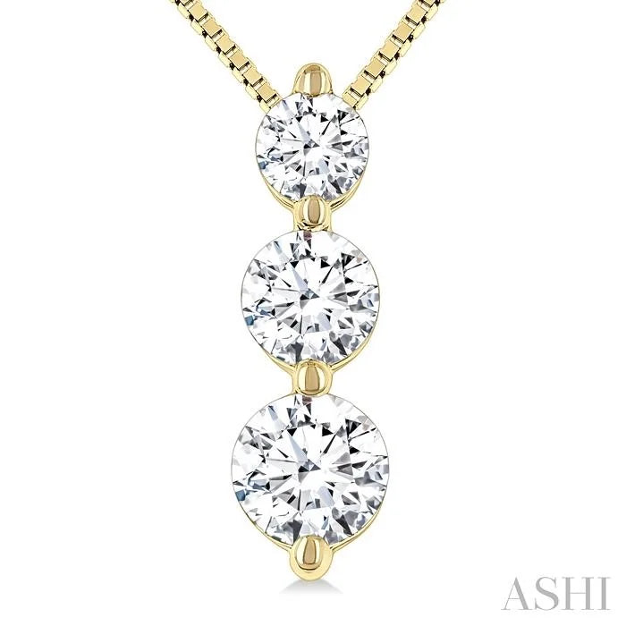 3 Stone Diamond Fashion Pendant