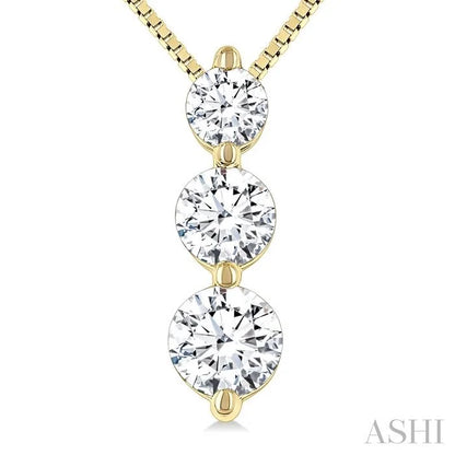 3 Stone Diamond Fashion Pendant