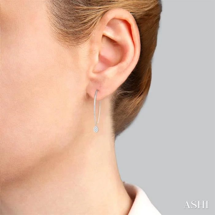 Oval Shape Lovebright Essential Diamond Earrings