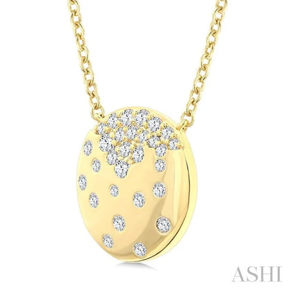 Mosaic Circle Diamond Fashion Pendant
