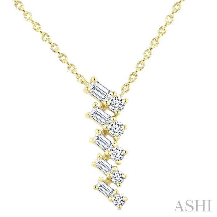 Mixed Shape Diamond Fashion Pendant