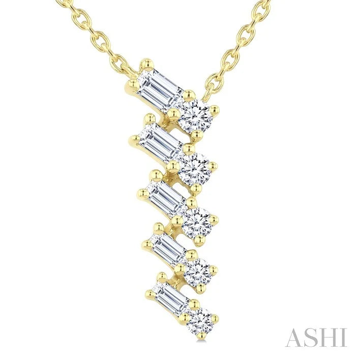 Mixed Shape Diamond Fashion Pendant