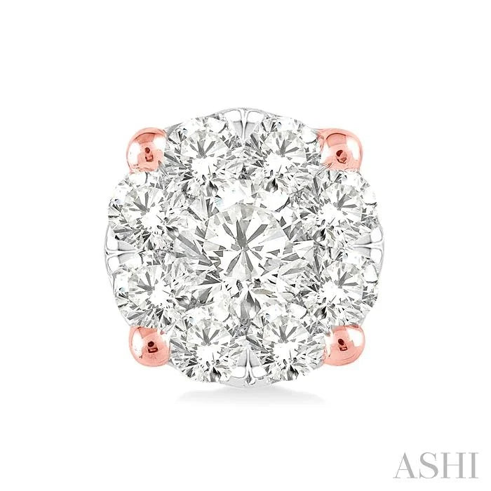 Round Shape Lovebright Essential Diamond Stud Earrings