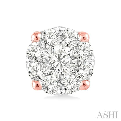 Round Shape Lovebright Essential Diamond Stud Earrings