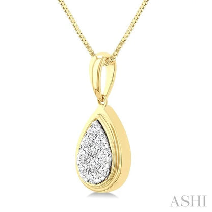 Pear Shape Lovebright Diamond Fashion Pendant