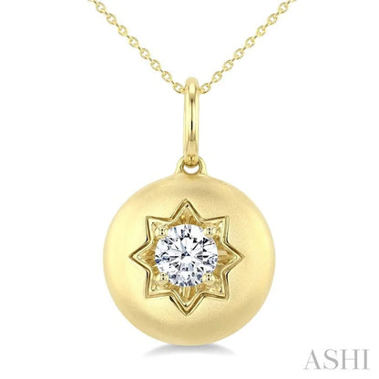 Circle Diamond Fashion Dome Pendant
