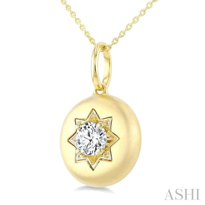 Circle Diamond Fashion Dome Pendant