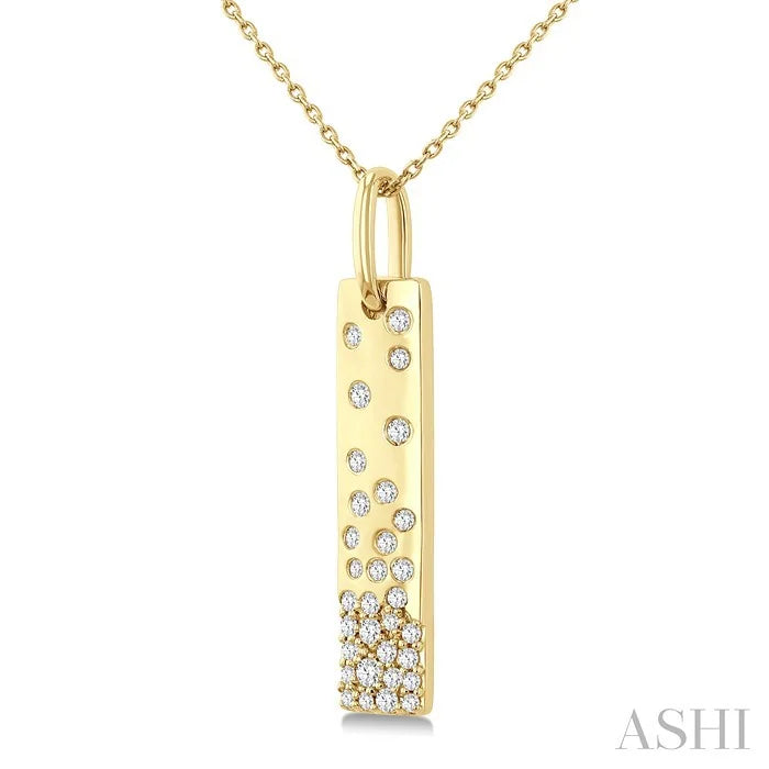 Mosaic Bar Diamond Fashion Pendant