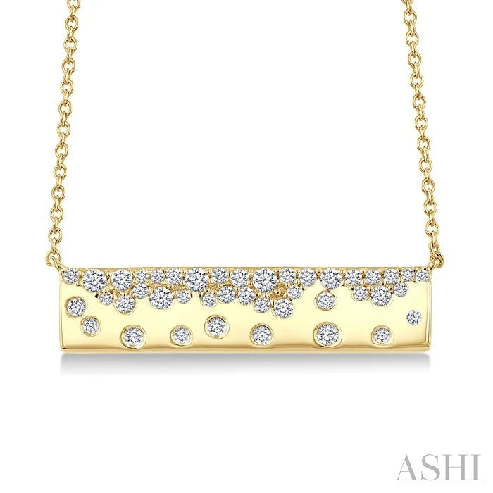 Mosaic Bar Diamond Fashion Necklace