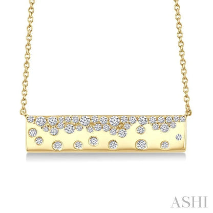 Mosaic Bar Diamond Fashion Necklace