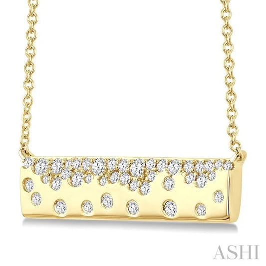 Mosaic Bar Diamond Fashion Necklace