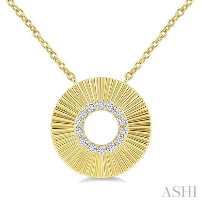 Pirouette Circle Diamond Fashion Pendant