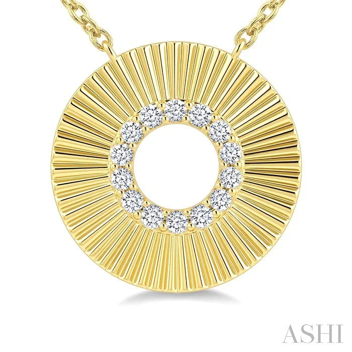 Pirouette Circle Diamond Fashion Pendant