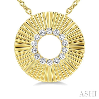 Pirouette Circle Diamond Fashion Pendant