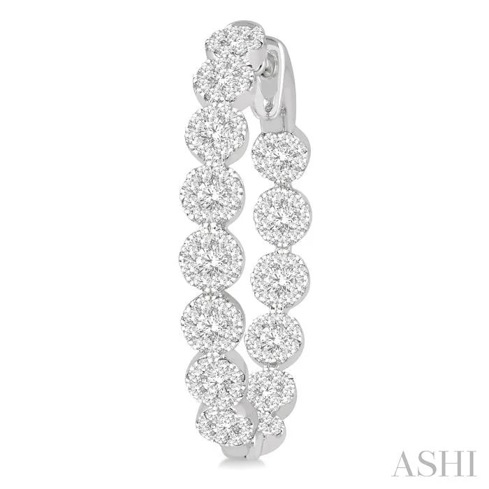 Inside-Out Lovebright Diamond Hoop Earrings
