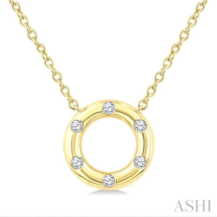 Circle Petite Diamond Fashion Pendant