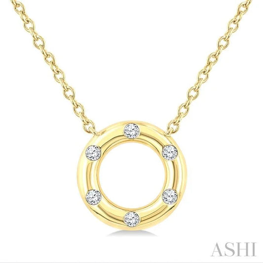 Circle Petite Diamond Fashion Pendant