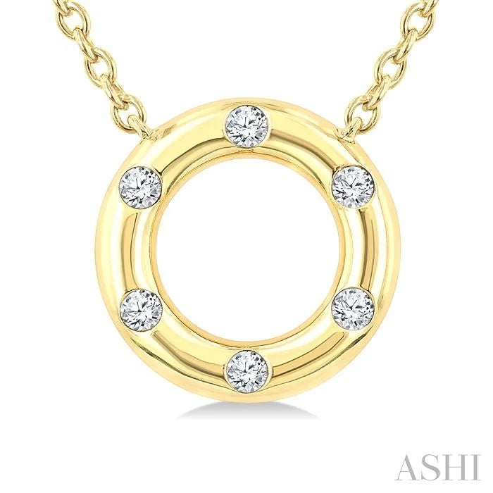Circle Petite Diamond Fashion Pendant