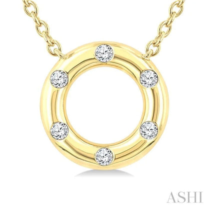 Circle Petite Diamond Fashion Pendant