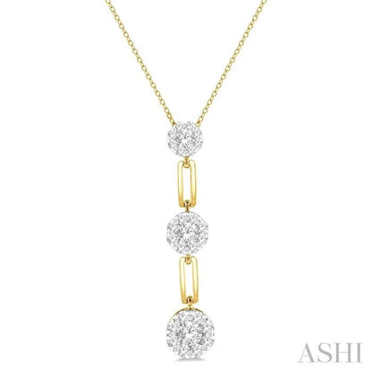 Paperclip Lovebright Diamond Fashion Pendant