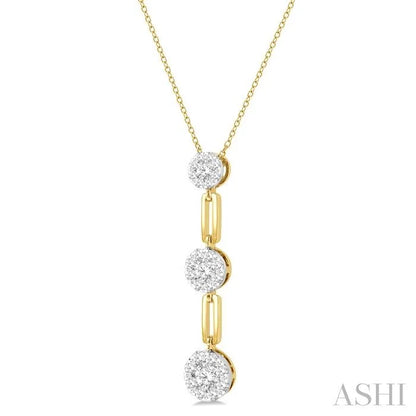 Paperclip Lovebright Diamond Fashion Pendant