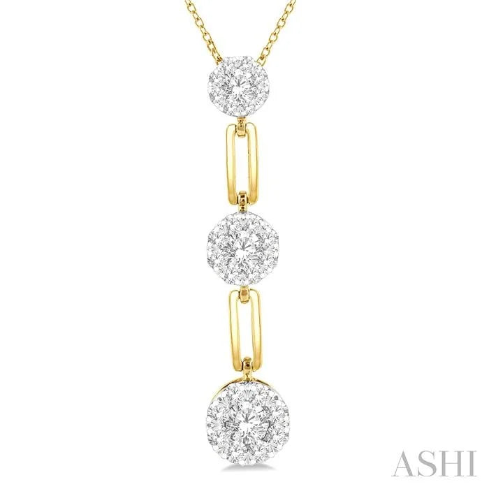 Paperclip Lovebright Diamond Fashion Pendant