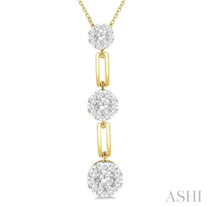 Paperclip Lovebright Diamond Fashion Pendant
