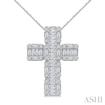 Cross Fusion Diamond Fashion Pendant