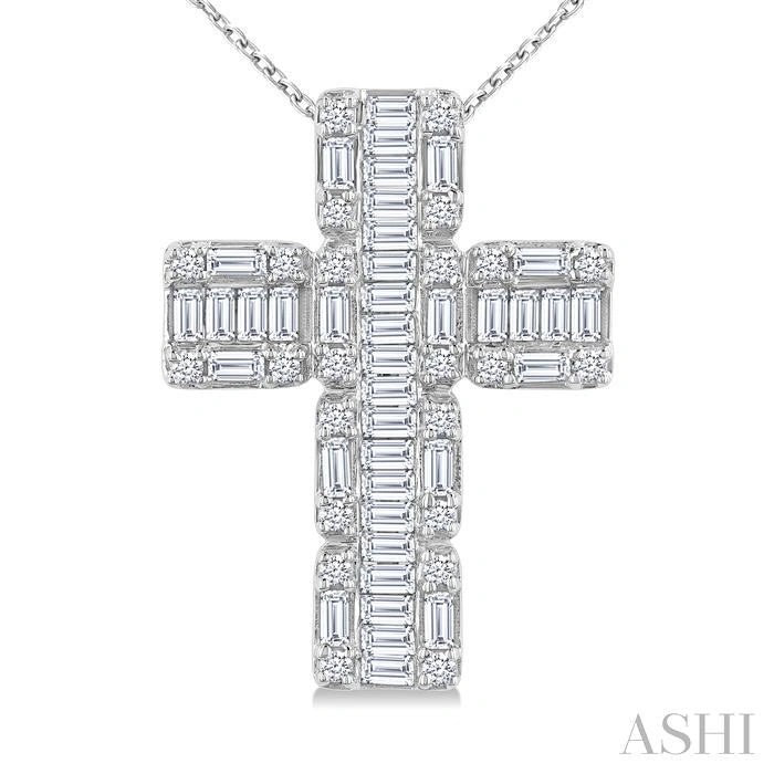 Cross Fusion Diamond Fashion Pendant