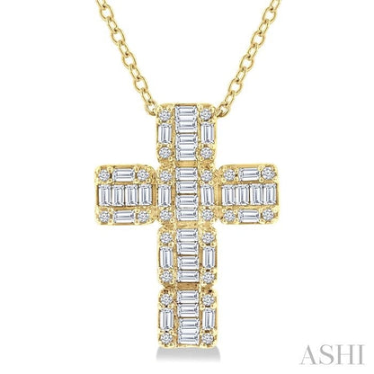 Cross Fusion Diamond Fashion Pendant