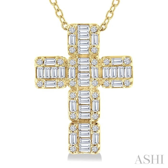 Cross Fusion Diamond Fashion Pendant